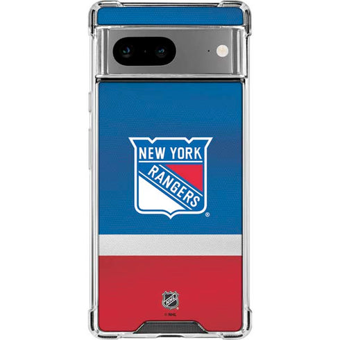 NHL New York Rangers Jersey Google Pixel 8 Clear Case